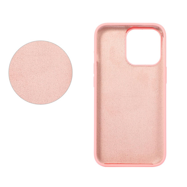 Liquid Silicone Phone Case - iPhone 14 Max (Sand Pink)