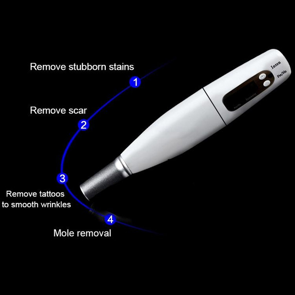 Handheld Picosecond Portable  (Removing Tattoo Freckle Mole Dot)  Machine Laser Plasma Beauty Care Pen, EU Plug(Blue Light)