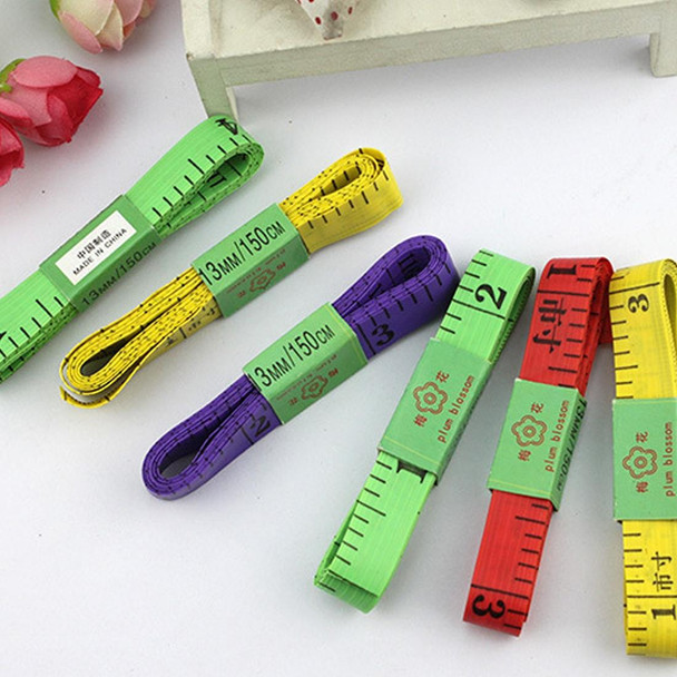 20 PCS 1.5m Long Multi-function Soft Tape Measure, Random Color Delivery