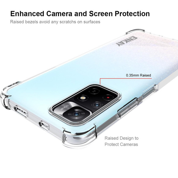 ENKAY - Redmi Note 11 5G Transparent TPU Shockproof Case