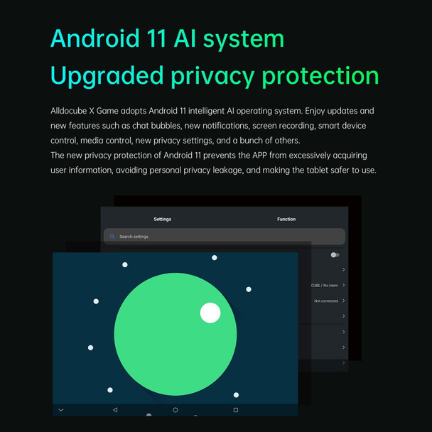 ALLDOCUBE X GAME 4G Tablet, 10.5 inch, 8GB+128GB, Android 11 MediaTek P90 Octa Core, No Keyboard, Support TF Card & Dual Band WiFi & Bluetooth, EU Plug (Black+Gray)