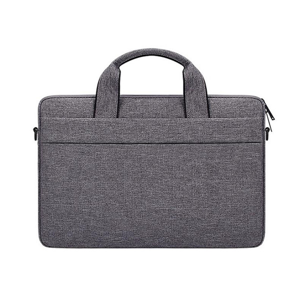 ST03S 13.3 inch Double Side Pockets Wearable Oxford Cloth Soft Handle Portable Laptop Tablet Bag(Deep Space Gray)