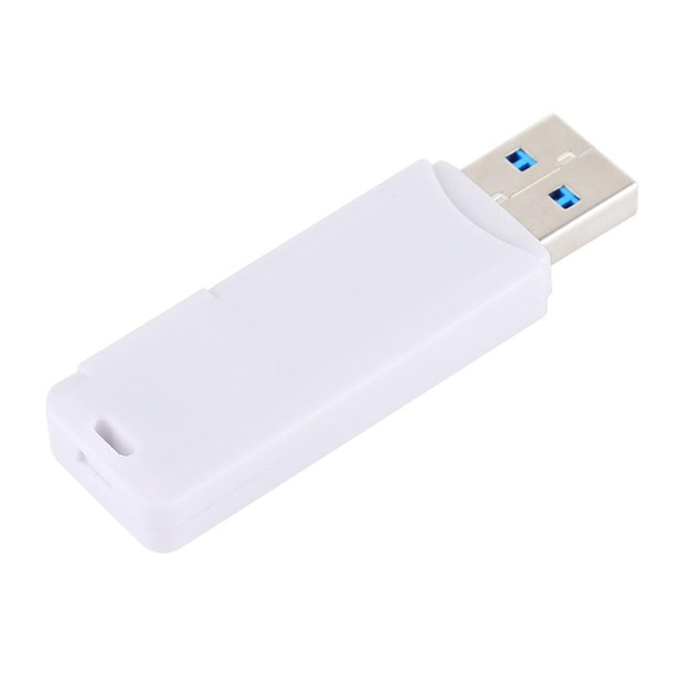 2 in 1 USB 3.0 Card Reader, Super Speed 5Gbps, Support SD Card / TF Card(White)