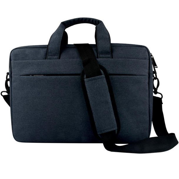 Breathable Wear-resistant Thin and Light Fashion Shoulder Handheld Zipper Laptop Bag with Shoulder Strap, - 14.0 inch and Below Macbook, Samsung, Lenovo, Sony, DELL Alienware, CHUWI, ASUS, HP (Navy Blue)