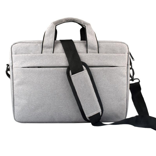 Breathable Wear-resistant Thin and Light Fashion Shoulder Handheld Zipper Laptop Bag with Shoulder Strap, - 13.3 inch and Below Macbook, Samsung, Lenovo, Sony, DELL Alienware, CHUWI, ASUS, HP(Grey)