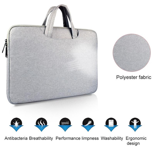 Breathable Wear-resistant Shoulder Handheld Zipper Laptop Bag, - 15.6 inch and Below Macbook, Samsung, Lenovo, Sony, DELL Alienware, CHUWI, ASUS, HP (Pink)