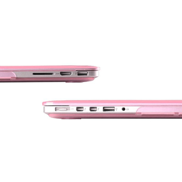 Hard Crystal Protective Case for Macbook Pro Retina 15.4 inch(Pink)