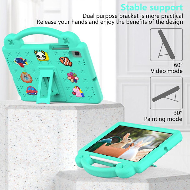 Samsung Galaxy Tab A7 Lite 8.7 2021 T220/T225 Handle Kickstand Children EVA Shockproof Tablet Case(Mint Green)