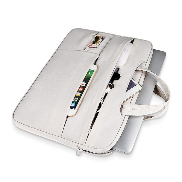 ND05SDZ Waterproof Wearable Laptop Bag, Size: 15.6 inches(Creamy-white)