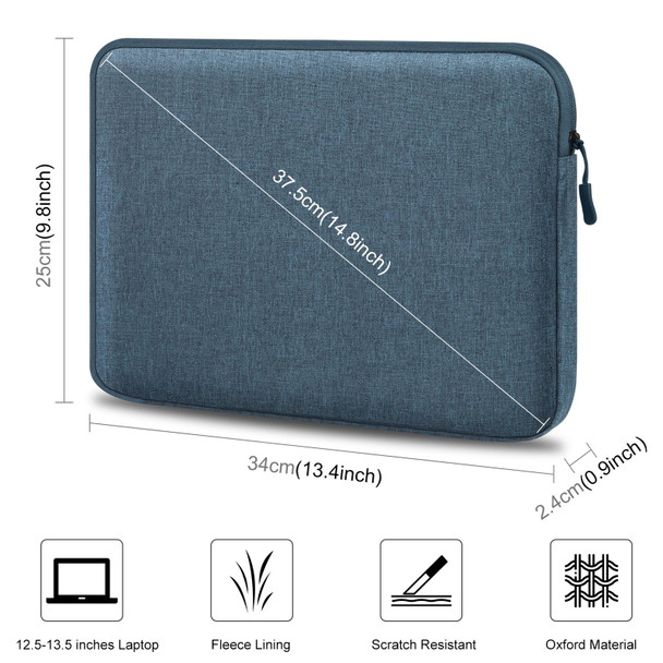 HAWEEL 13 inch Laptop Sleeve Case Zipper Briefcase Bag for 12.5-13.5 inch Laptop(Dark Blue)