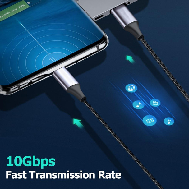 USB-C / Type-C Male to USB-C / Type-C Male Thunderbolt 3 Data Cable, Cable Length:1m