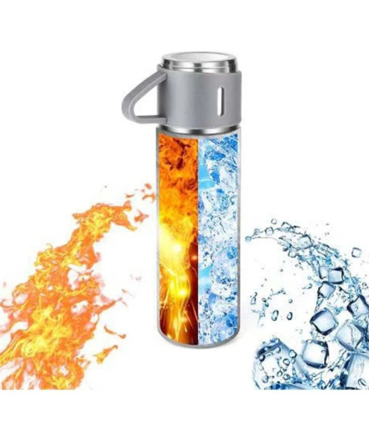 Double Wall Stainless Steel Vacuum Flask Set