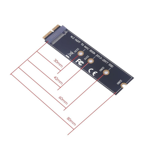 M.2 PCIE NVME SSD to Mac Book Air Pro 2013-2017 SSD Hard Drive Adapter Board - A1465 A1466 A1398 A1502