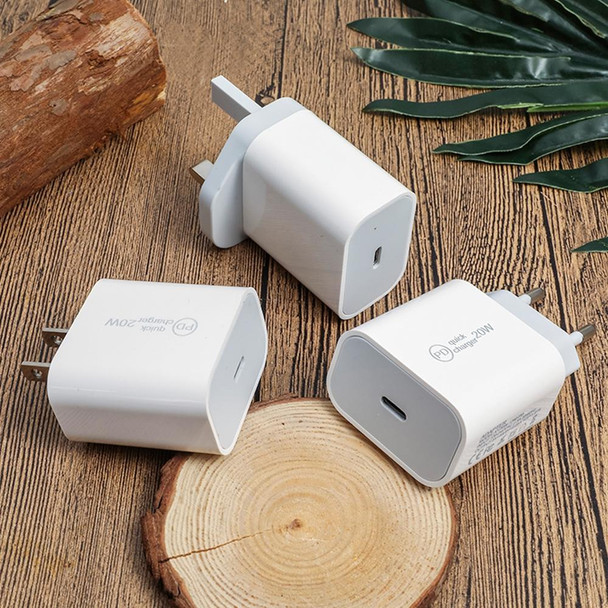 SDC-20W PD 20W Single USB-C / Type-C Interface Travel Charger US Plug