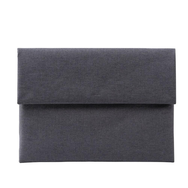 POFOKO Cloth Pattern Laptop Liner Bag Canvas Business Waterproof Computer Bag Briefcase, Size:13.3 inch(Black)