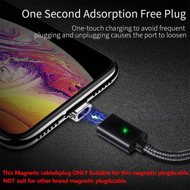 2 PCS ESSAGER Smartphone Fast Charging and Data Transmission Magnetic Cable with Micro USB Magnetic Head, Cable Length: 1m(Black)
