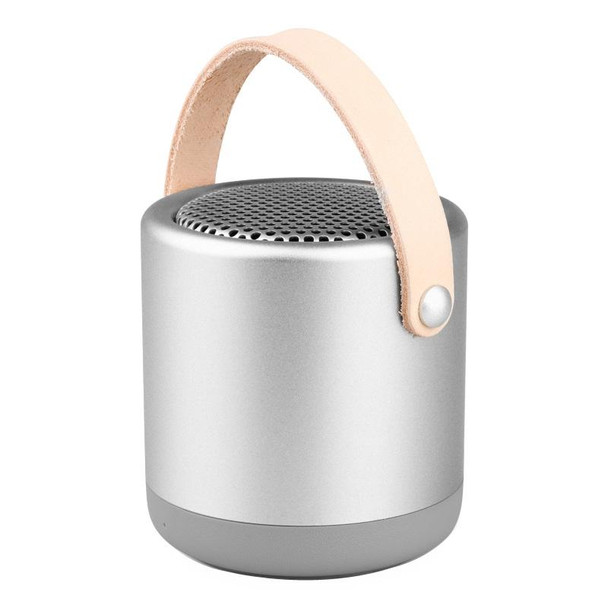 A056  Portable Outdoor Metal Bluetooth V4.1 Speaker with Mic, Support Hands-free & AUX Line In (Silver)
