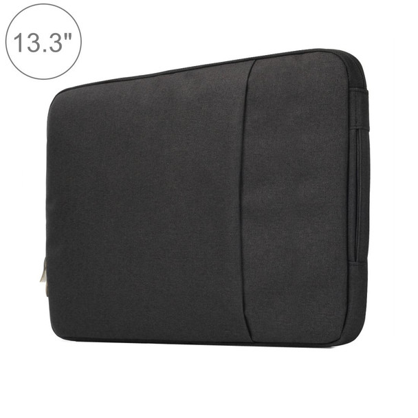 13.3 inch Universal Fashion Soft Laptop Denim Bags Portable Zipper Notebook Laptop Case Pouch for MacBook Air / Pro, Lenovo and other Laptops, Size: 35.5x26.5x2cm