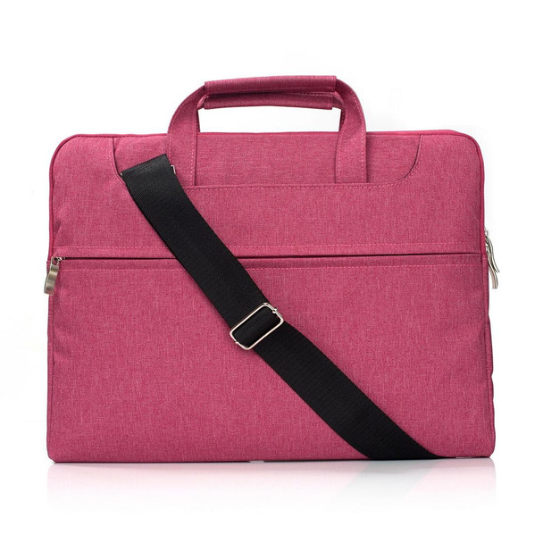 Portable One Shoulder Handheld Zipper Laptop Bag, - 11.6 inch and Below Macbook, Samsung, Lenovo, Sony, DELL Alienware, CHUWI, ASUS, HP (Magenta)