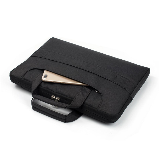 Portable One Shoulder Handheld Zipper Laptop Bag, - 13.3 inch and Below Macbook, Samsung, Lenovo, Sony, DELL Alienware, CHUWI, ASUS, HP (Black)