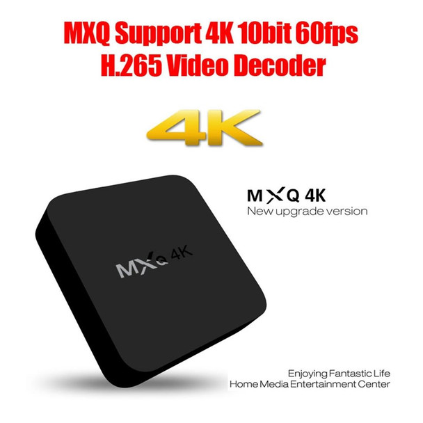 MXQ 4K Full HD Media Player RK3229 Quad Core KODI Android 7.1 TV Box with Remote Control, RAM: 1GB, ROM: 8GB, Support HDMI, WiFi, Miracast, DLNA(Black)