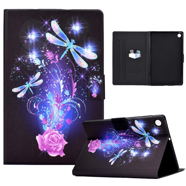 Samsung Galaxy Tab A8 10.5 2021 Electric Pressed TPU Leather Tablet Case(Butterfly)