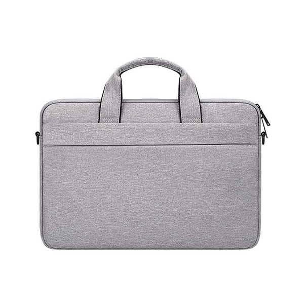 ST03S 13.3 inch Double Side Pockets Wearable Oxford Cloth Soft Handle Portable Laptop Tablet Bag(Grey)