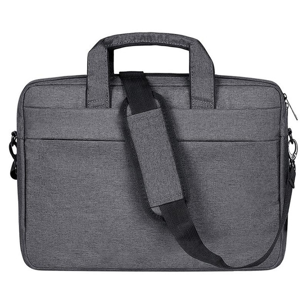 Breathable Wear-resistant Thin and Light Fashion Shoulder Handheld Zipper Laptop Bag with Shoulder Strap, - 14.0 inch and Below Macbook, Samsung, Lenovo, Sony, DELL Alienware, CHUWI, ASUS, HP(Dark Gr