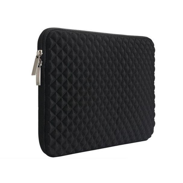 Diamond Texture Laptop Liner Bag, Size: 13.3 inch (Black)