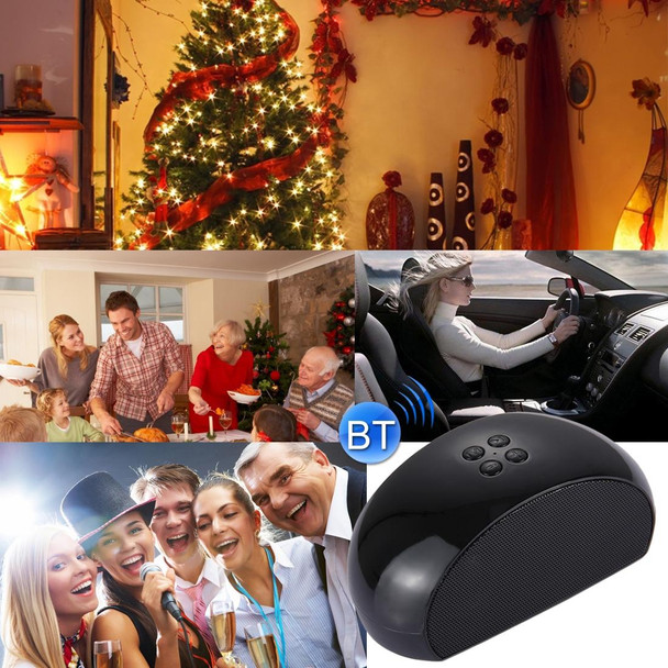 Y40 Portable Bluetooth Stereo Speaker, with Built-in MIC, Support Hands-free Calls & TF Card & AUX IN & FM, Bluetooth Distance: 10m(Black)