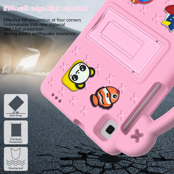 Samsung Galaxy Tab A7 Lite 8.7 2021 T220/T225 Handle Kickstand Children EVA Shockproof Tablet Case(Pink)