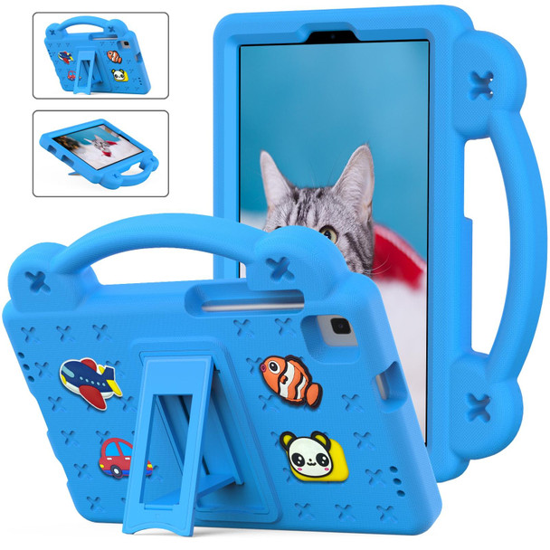 Samsung Galaxy Tab A 8.0 2019 T290 / T295 Handle Kickstand Children EVA Shockproof Tablet Case(Sky Blue)