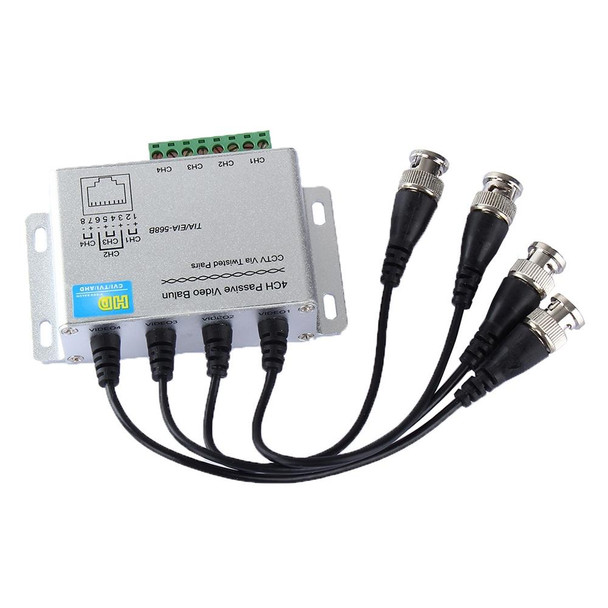 HD204A-F HD-CVI/TVI/AHD CCTV 4CH UTP Passive Video Balun