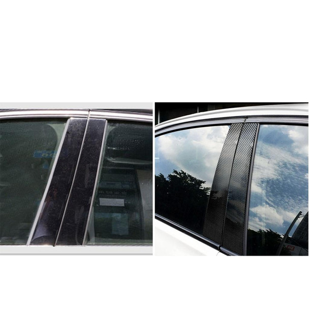 Car Carbon Fiber B Pillar Decorative Sticker for Mercedes-Benz GLE 2015-2019, Left and Right Drive Universal