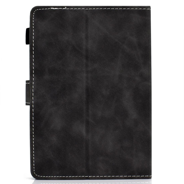 7 inch Tablet PC Universal Cowhide Texture Horizontal Flip Leatherette Case with Holder & Card Slots & Pen Slot(Grey)