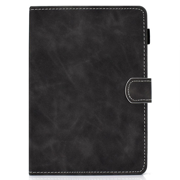 7 inch Tablet PC Universal Cowhide Texture Horizontal Flip Leatherette Case with Holder & Card Slots & Pen Slot(Grey)