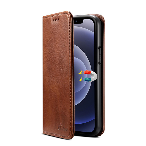 Calf Texture Horizontal Flip Leatherette Case with Holder & Card Slots & Wallet - iPhone 12 mini(Brown)