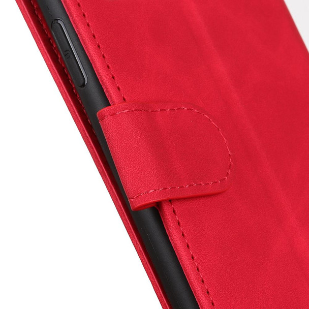 Vivo Y70 (2020) / V20 SE KHAZNEH Retro Texture PU + TPU Horizontal Flip Leather Case with Holder & Card Slots & Wallet(Red)