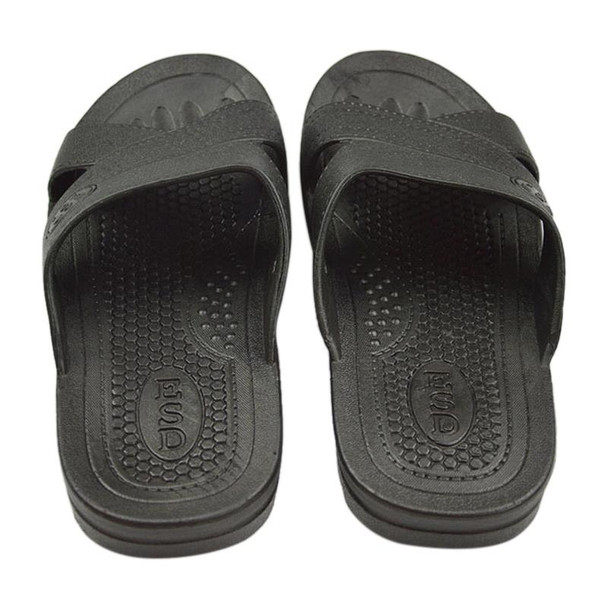 Anti-static Non-slip X-shaped Slippers, Size: 42 (Black)