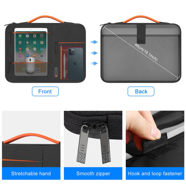 HAWEEL 15.0 inch Sleeve Case Zipper Briefcase Laptop Handbag - Macbook, Samsung, Lenovo Thinkpad, Sony, DELL Alienware, CHUWI, ASUS, HP, 15.0 inch-16.0 inch Laptops(Black)