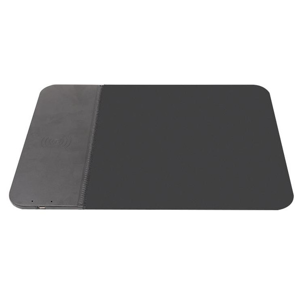 OJD-36 QI Standard 10W Lighting Wireless Charger Rubber Mouse Pad, Size: 26.2 x 19.8 x 0.65cm (Black)