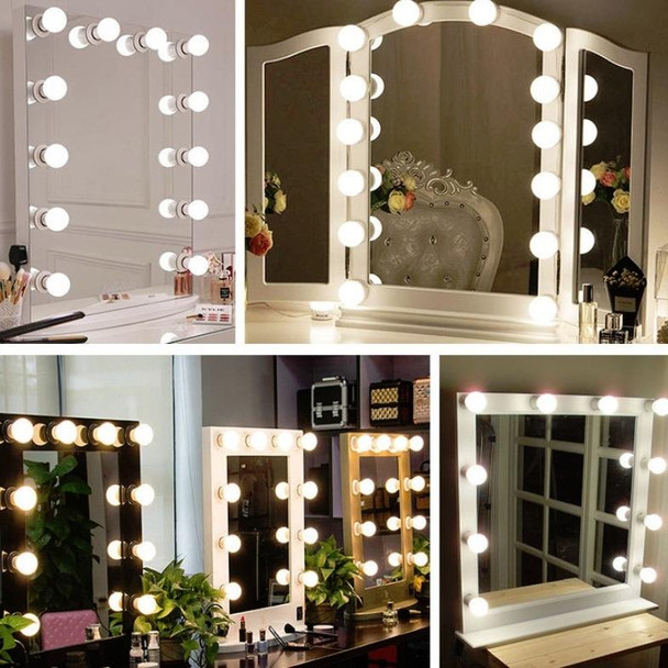 14  LEDs Mirror Front Light Dimmable Makeup Mirror USB Touch Control Light