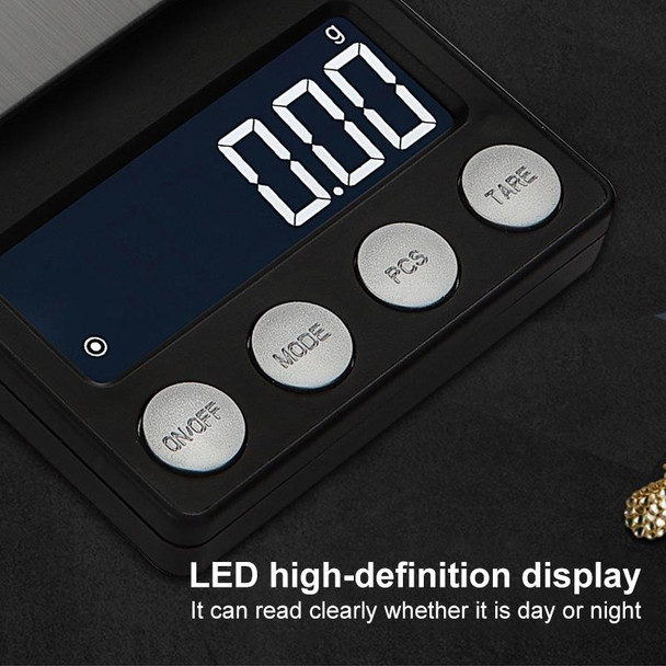 High-Precision Electronic Scale Mini Portable Jewellery Medicine Scale, Style:300g/0.01g