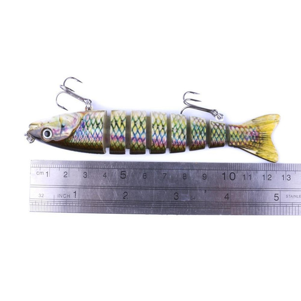 HENGJIA JM027-X 12.7cm 18g Multi-section Plastic Hard Baits Artificial Fishing Lures with Treble Hook, Random Color Delivery