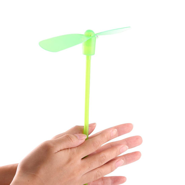 10 PCS Amazing LED Light Flying Bamboo Dragonfly Toy, Random Color Delivery