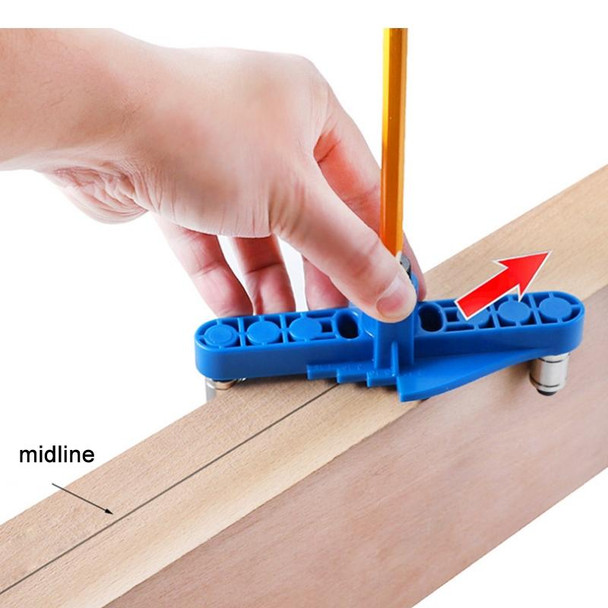 DIY Woodworking Hole Locator Self-Centering Marker, Model: Orange