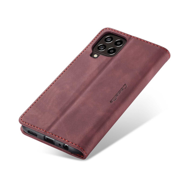 Samsung Galaxy M33 5G CaseMe 013 Multifunctional Horizontal Flip Leather Phone Case(Wine Red)