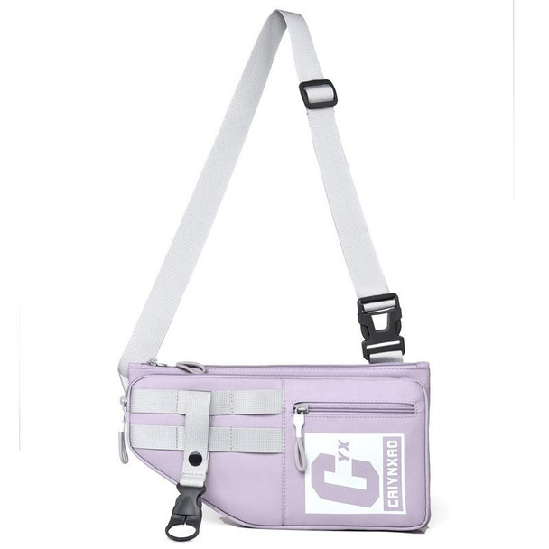 2502 Multi-pocket Large-capacity Sports Single-shoulder Bags(Purple)