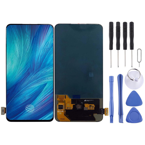 OLED Material LCD Screen and Digitizer Full Assembly for Vivo X27(Black)