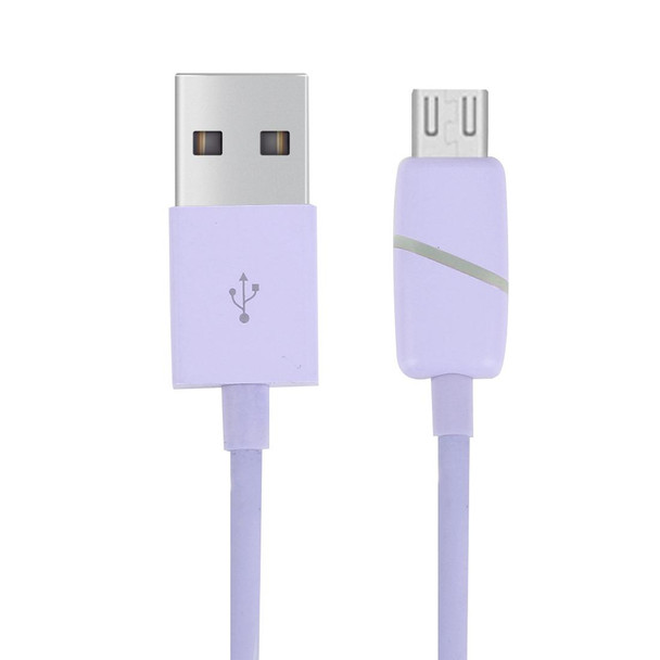 1M Circular Bobbin Gift Box Style Micro USB to USB 2.0 Data Sync Cable with LED Indicator Light, - Samsung, HTC, Sony, Huawei, Xiaomi(Purple)